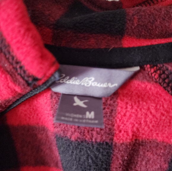 Eddie Bauer Buffalo Plaid Fleece - Picture 3 of 3